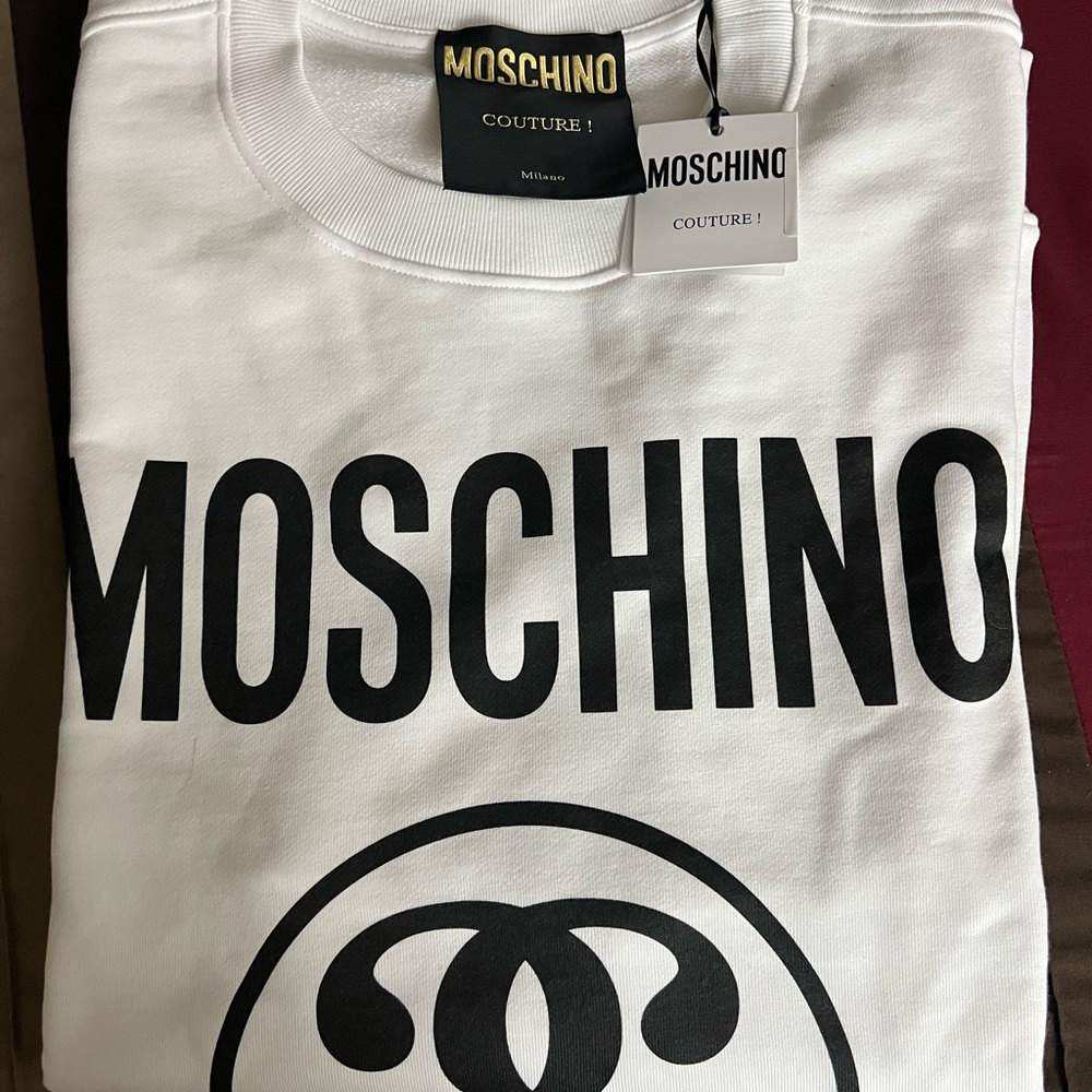 Brand new Authentic Moschino sweatshirt with tag